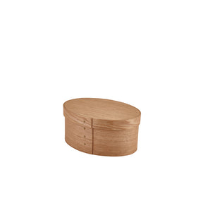 GenWare Light Wood Veneer Oval Bread Box - Pack 1