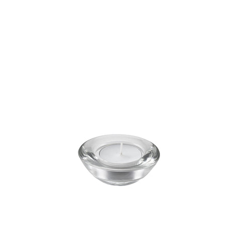 Genware Glass Round Tealight Holder 75mm Dia