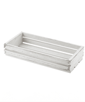 Genware White Wash Wooden Crate 25 x 12 x 5cm