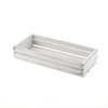 Genware White Wash Wooden Crate 25 x 12 x 5cm