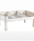 White Wash Wooden Display Crate Stand