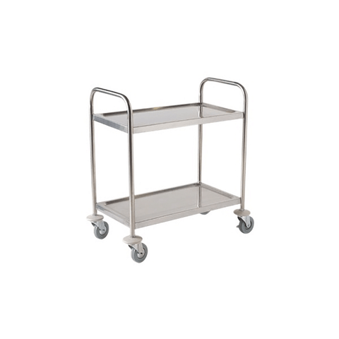 S/St. Trolley 85.5L X 53.5W X 93.3H-2 Shelves