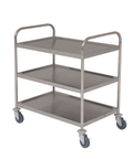 Fully Welded S/St. Trolley - 3 Shelves