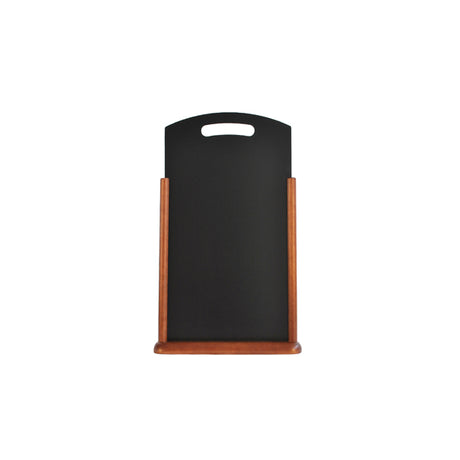 Large Table Chalk Board Dark Wood 21X45cm