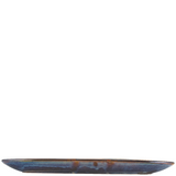 aqua blue terra porcelain plate
