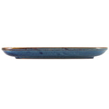 aqua blue terra porcelain plate