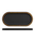 Copper/Black Utah Melamine Oval Tray 32 x 15cm