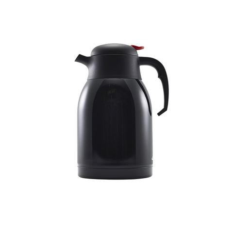 Black St/St Vacuum Push Button Jug 2L