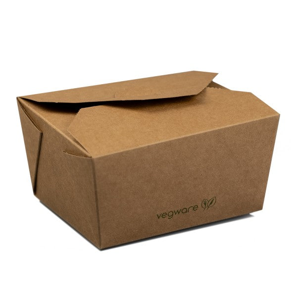 Vegware  No.1 food carton 700ml (11x9x6.5cm) 450pk