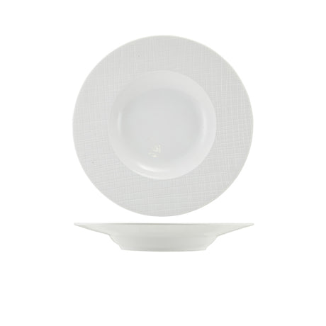 Incise Porcelain Lavara Winged Soup Bowl 24cm