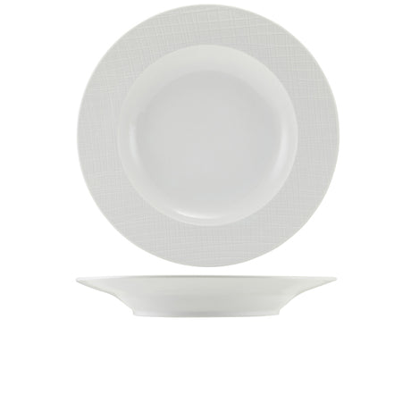 Incise Porcelain Lavara Winged Pasta Bowl 28.5cm