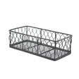 GenWare Rectangular Black Wire Basket 25 x 12 x 7.5cm