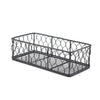 GenWare Rectangular Black Wire Basket 25 x 12 x 7.5cm