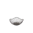 GenWare Lotus Leaf Black Wire Basket 20 x 8cm