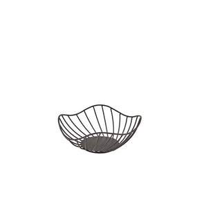 GenWare Lotus Leaf Black Wire Basket 20 x 8cm