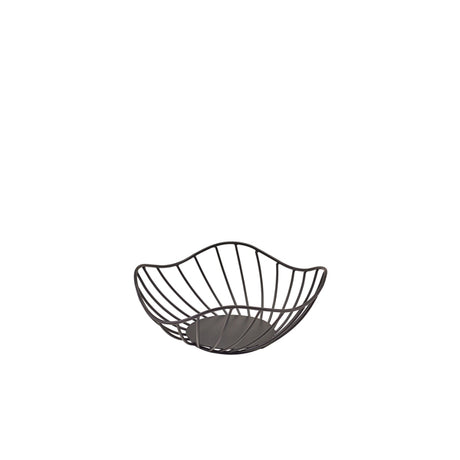 GenWare Lotus Leaf Black Wire Basket 20 x 8cm