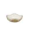 GenWare Lotus Leaf Gold Wire Basket 28.5 x 10cm