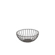 GenWare Round Black Wire Basket 20 x 8cm