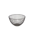 GenWare Round Black Wire Basket 24 x 13cm