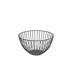 GenWare Round Black Wire Basket 24 x 13cm