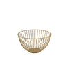 GenWare Round Gold Wire Basket 24 x 13cm