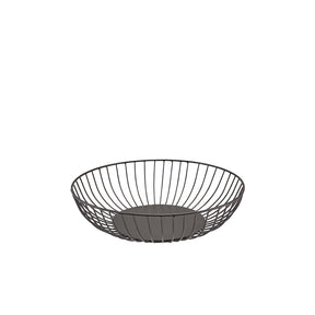 GenWare Round Black Wire Basket 27 x 7cm