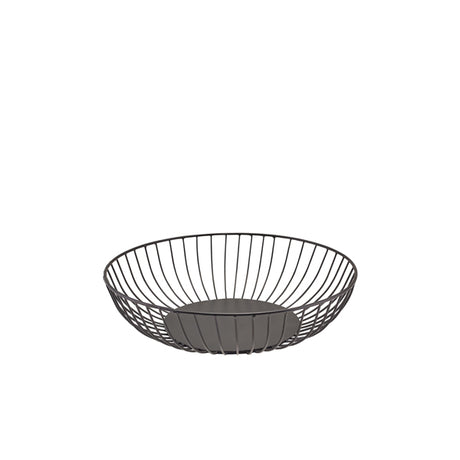 GenWare Round Black Wire Basket 27 x 7cm