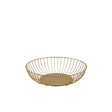 GenWare Round Gold Wire Basket 27 x 7cm