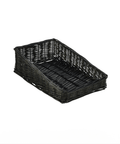 Wicker Display Basket Black 40X25X12cm