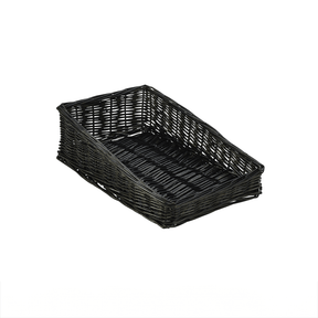 Wicker Display Basket Black 40X25X12cm