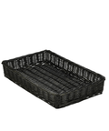 Wicker Display Basket Black 46X30X8cm