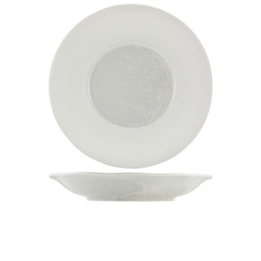 Incise Porcelain Lucine Deep Winged Plate 30cm