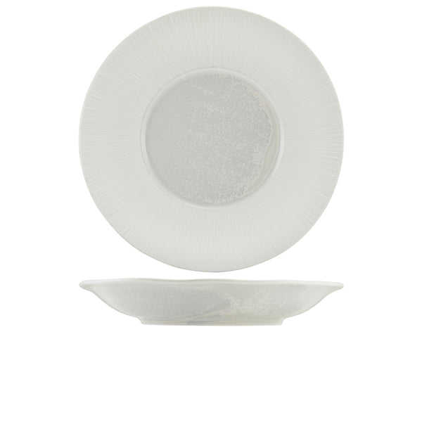 Incise Porcelain Lucine Deep Winged Plate 30cm