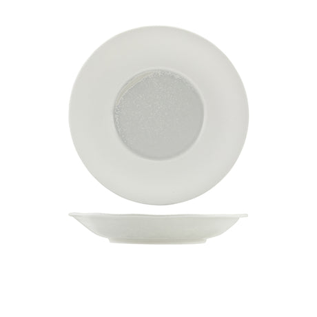 Incise Porcelain Lustre Deep Winged Plate 26cm