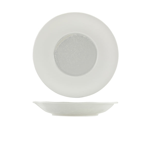 Incise Porcelain Lustre Deep Winged Plate 26cm