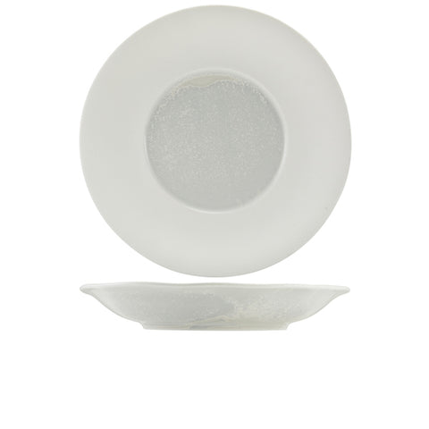 Incise Porcelain Lustre Deep Winged Plate 30cm