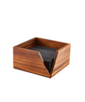 GenWare Acacia Wood Serviette Holder 18.6 x 10cm