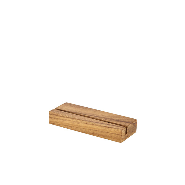 Acacia Wood Menu Stand 20 x 3.2 x 7.5cm