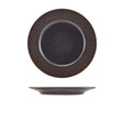 Terra Porcelain Black Fluted Winged Plate 21cm