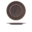Terra Porcelain Black Fluted Winged Plate 26cm
