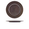 Terra Porcelain Black Fluted Winged Plate 26cm