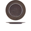 Terra Porcelain Black Fluted Winged Plate 29cm