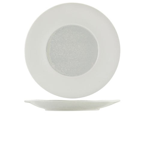 Incise Porcelain Lustre Winged Plate 31cm