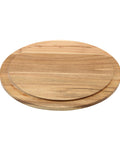 Genware Round Wood Serving/ Cake Board 33cm