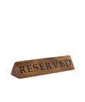 GenWare Acacia Wood Reserved Sign