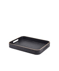 GenWare Black Wood Veneer Butlers Tray 35.5 x 28cm