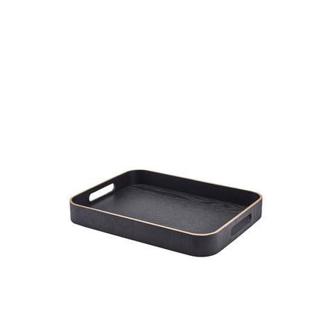GenWare Black Wood Veneer Butlers Tray 35.5 x 28cm