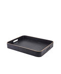 GenWare Black Wood Veneer Butlers Tray 45.5 x 36cm