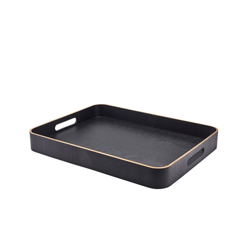 GenWare Black Wood Veneer Butlers Tray 50 x 38cm