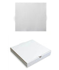 White Pizza Box and Waveflute Liners